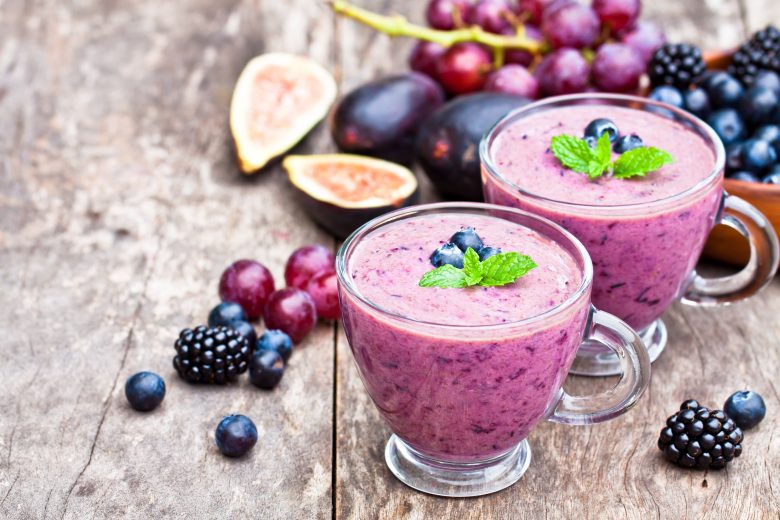 Proteínové smoothie z červeného hrozna